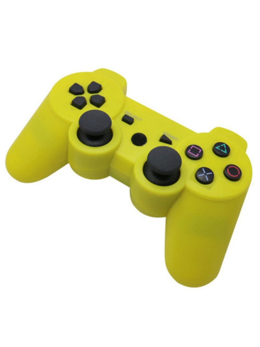 Включи желтый джойстик. Геймпад Sony Dualshock 3 желтый. Ps3 Controller Wireless Dual Shock Yellow. Беспроводной Bluetooth джойстик ps3. Джойстик Sony беспроводной желтый.