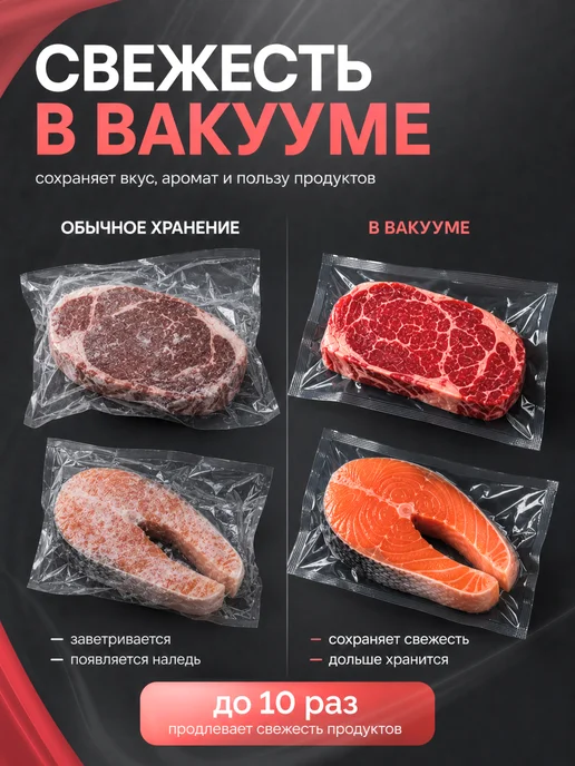 ПАКСИМУС Пакеты для вакууматора рифленые 12, 15, 20, 25, 28х500 см, 28x500 см, фото 2