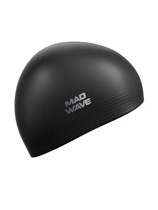 Mad Wave Шапочка для бассейна латексная Solid soft, черный, фото 5