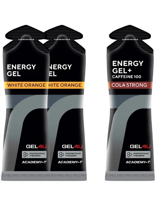 Gel4u Гель питьевой Energy Gel MIX 3 x 60 г, Апельсин, Кола, 3x60, 60 г, фото 6