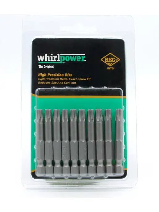 WhirlPower Бита торсионная набор 10 шт T30х50, 30x50, 10 шт