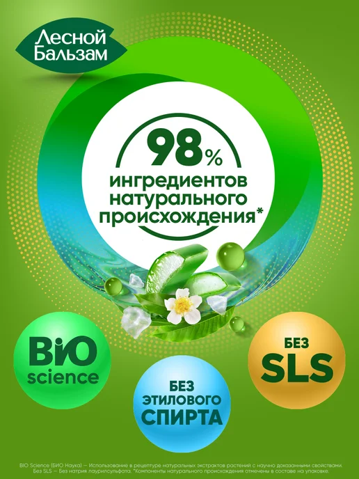 Лесной бальзам Ополаскиватель для рта с белым чаем и соком алоэ 800 мл, 800 мл, фото 6