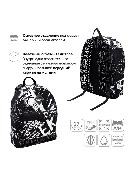 ErichKrause Рюкзак школьный подростковый EasyLine 17L повседневный, 17 л, фото 4