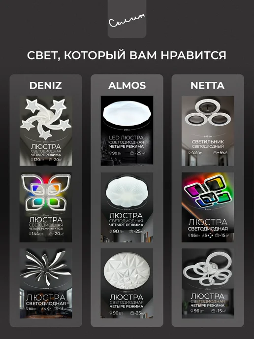 Селин Люстра потолочная светодиодная на кухню, прихожую, белый, фото 3