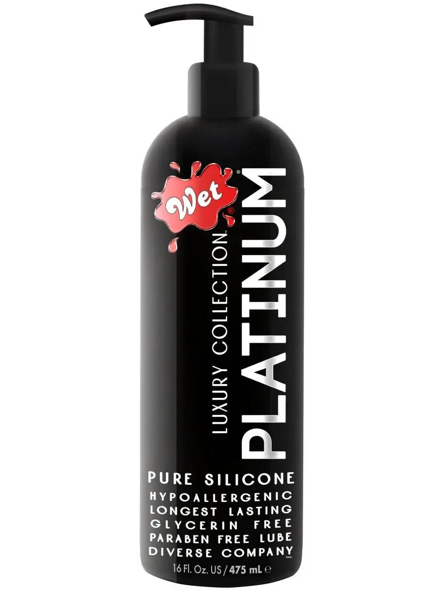 Силиконовый премиум-лубрикант WET Platinum 475 мл, Wet.