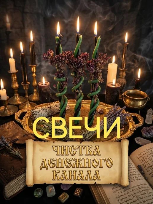 Чудо Свеча Благовония Гипс Свечи восковые ароматические церковные для дома, зеленый