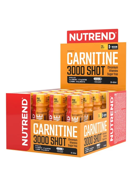 NUTREND L карнитин жидкий жиросжигатель 20 х 60 мл, Ананас, 20x60, фото 4