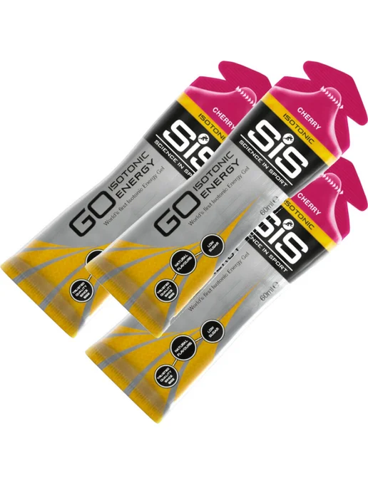 SiS SCIENCE IN SPORT Энергетический гель изотоник гель 3 x 60 мл, Вишня, 3x60, фото 6