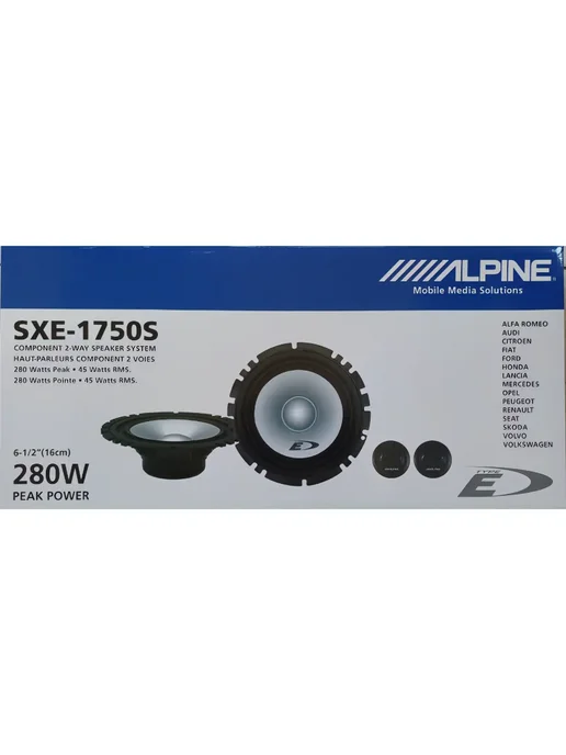 Alpine Автомобильная акустика SXE-1750S, черный, фото 2