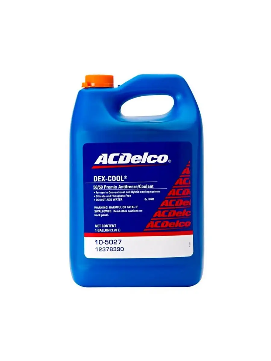 Антифриз AC DELCO COOLANT DEX-COOL 50/50 PREMIX ACDELCO 109791225 купить за  3 141 ₽ в интернет-магазине Wildberries