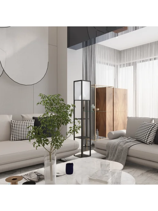 PlayWoods Торшер напольный, черный, фото 14