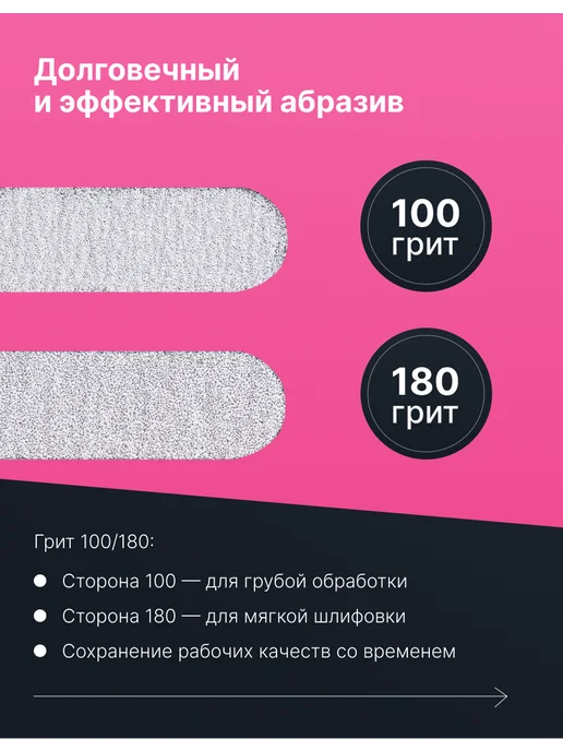 MasterOK Пилки для ногтей набор, серый, фото 4