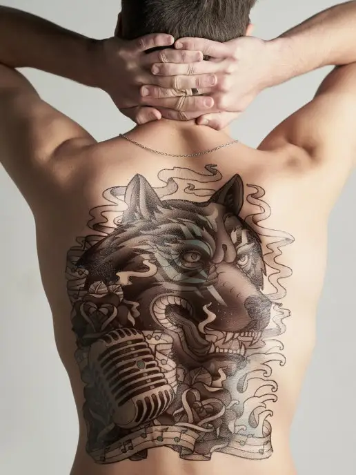 Женские и мужские татуировки на спине | Фото и эскизы тату
