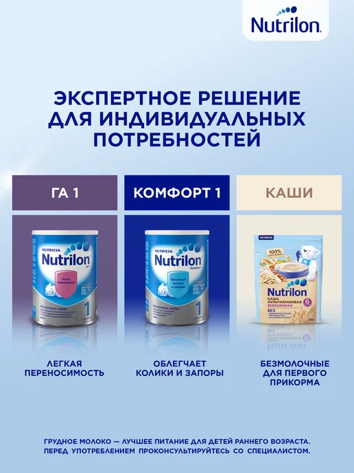 Nutrilon Молочная смесь Premium 1 с рождения, 350г, 350 г, фото 8