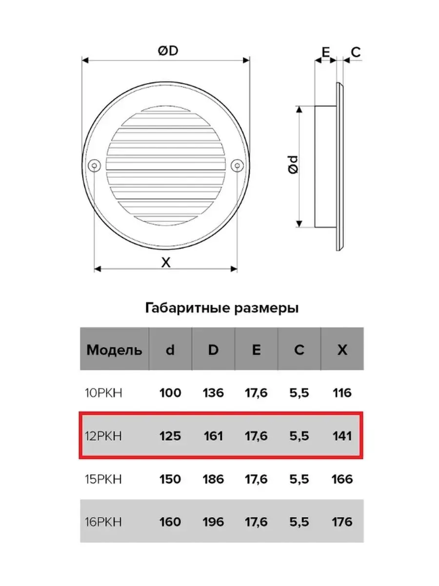 Решетка вентиляционная