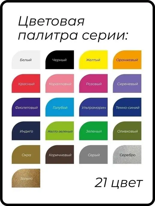 Малевичъ Гуашь акриловый маркер для рисования, белый, фото 8
