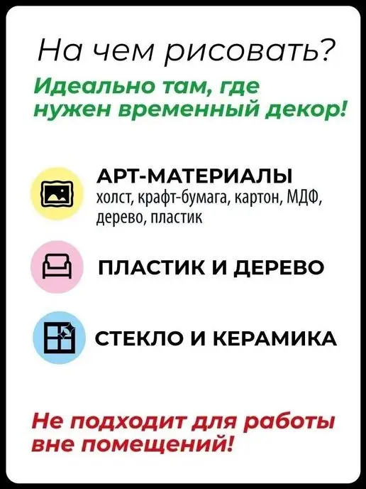 Малевичъ Гуашь акриловый маркер для рисования, фиолетовый, фото 6