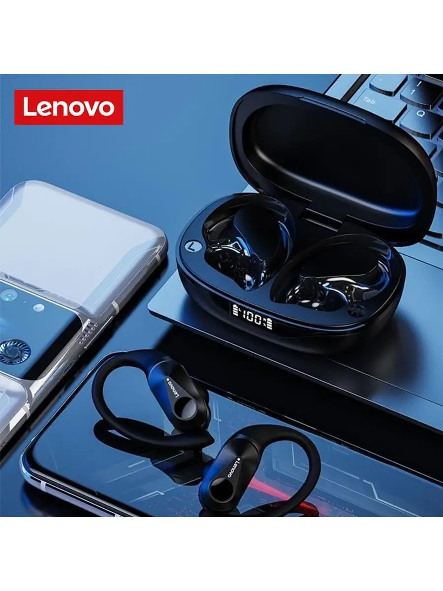 Lenovo LP75 Bluetooth 5.3 Спортивные наушники Беспроводные наушники с  микрофоном HiFi Стерео lenovo 110294705 купить в интернет-магазине  Wildberries