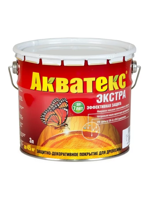 Акватекс Пропитка для дерева, коричневый, фото 8