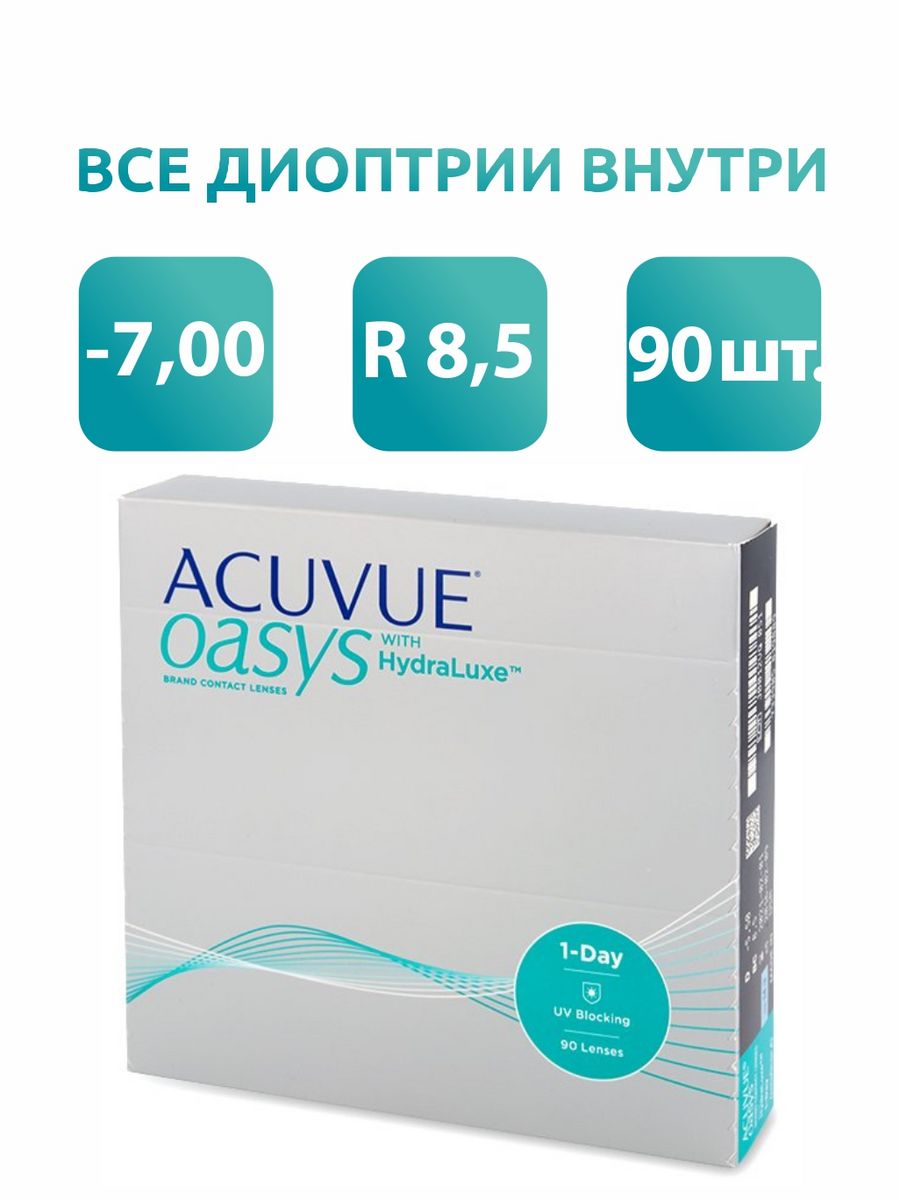 Линзы acuvue oasys hydraluxe 90 шт