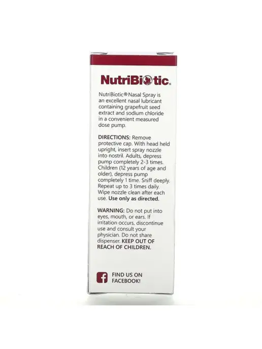 NutriBiotic Спрей для носа с экстрактом косточек грейпфрута, 29,5 мл, 29,5 мл, фото 3