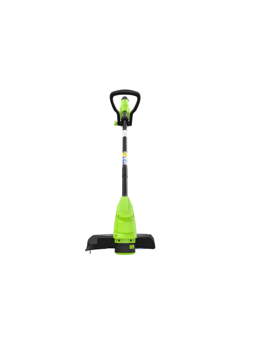 Greenworks Триммер садовый аккумуляторный,24V, 25 см, АКБ 2Ач и ЗУ, зеленый, фото 3