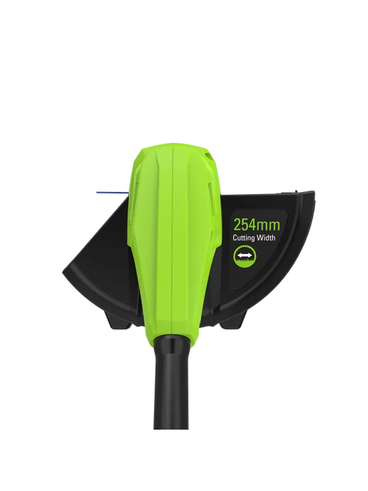 Greenworks Триммер садовый аккумуляторный,24V, 25 см, АКБ 2Ач и ЗУ, зеленый, фото 8