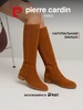 Сапоги демисезонные на низком каблуке натуральная замша pierre cardin 170420623 купить за 3 207 ₽ в интернет‑магазине Wildberries