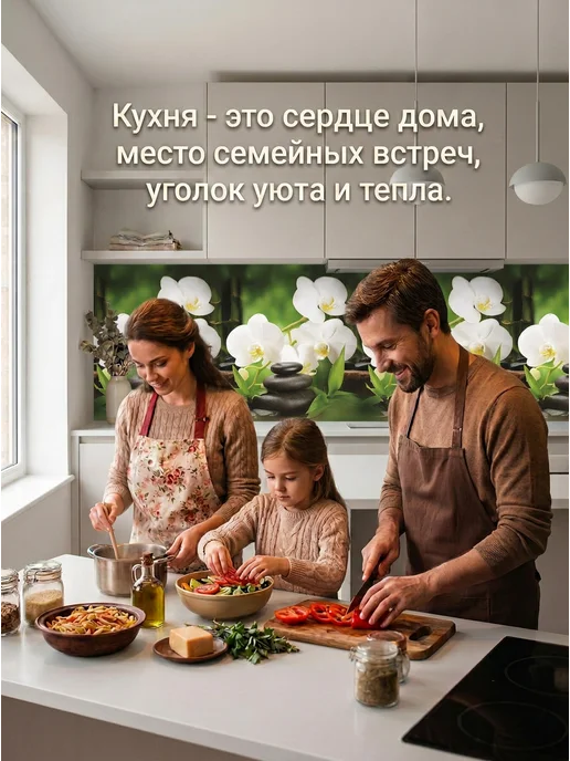ГРИН Торговый Дом Фартук кухонный на стену ПВХ 3000х600 мм стеновая панель, 3000x600 мм, фото 7