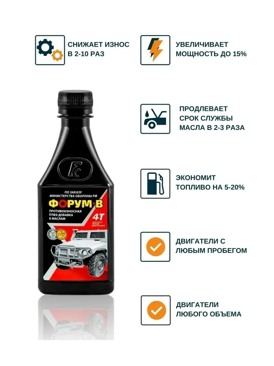 Присадка в двигатель Форум-В. Присадка в масло Autochemistry 110639368  купить за 3 013 ₽ в интернет-магазине Wildberries