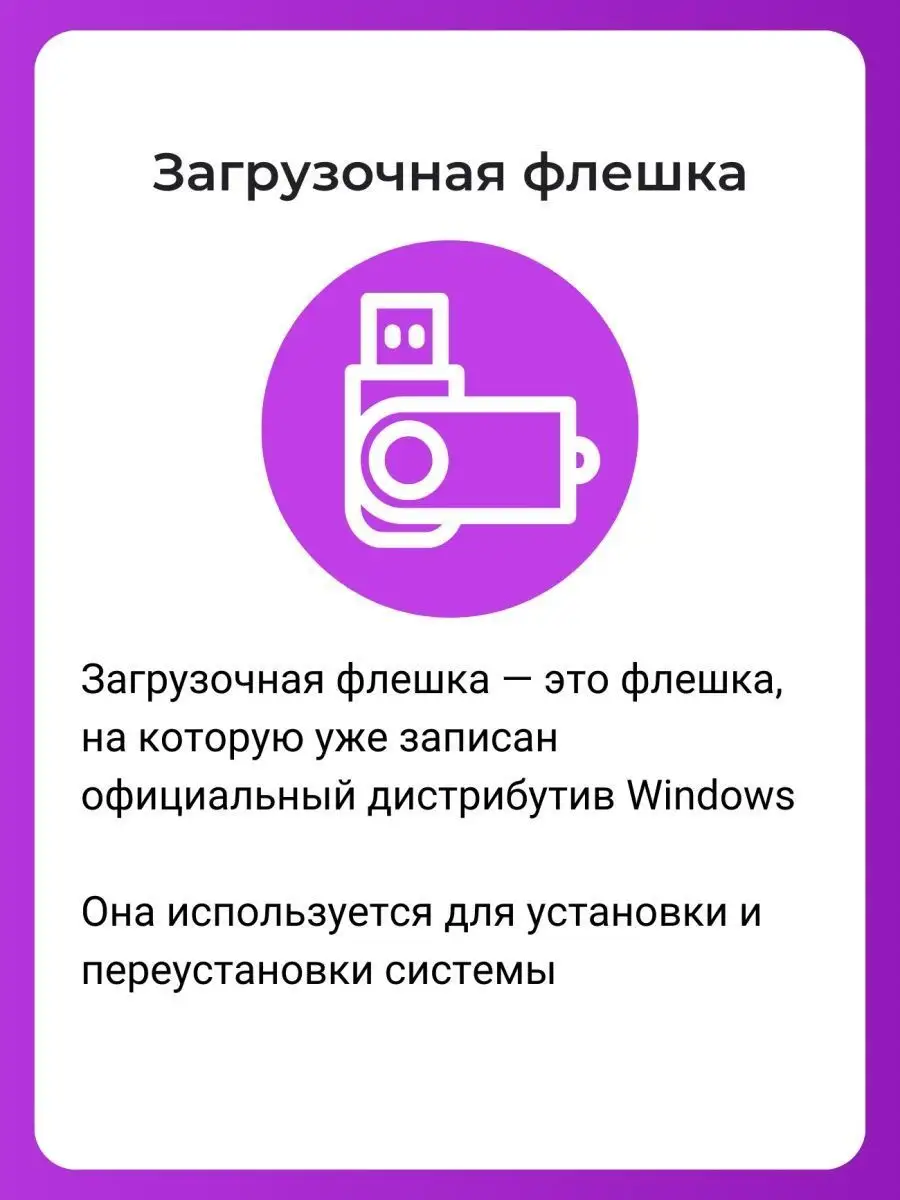 Ключ Windows 10 Pro и установочная флешка. Виндовс 10 Microsoft 110645579  купить в интернет-магазине Wildberries