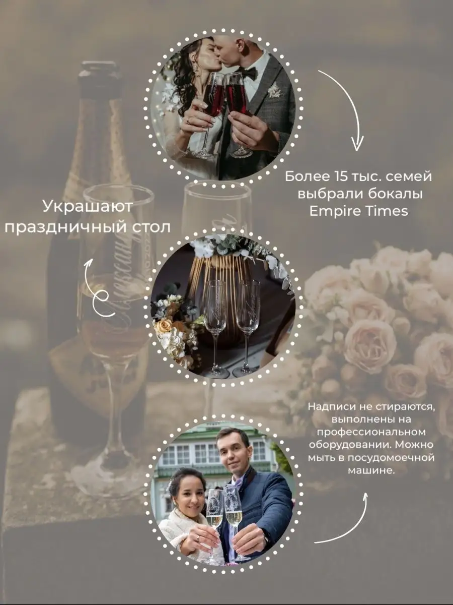 Свадебные парные бокалы с надписью Mr Mrs 2 шт Empire Times 110653007  купить за 750 ₽ в интернет-магазине Wildberries