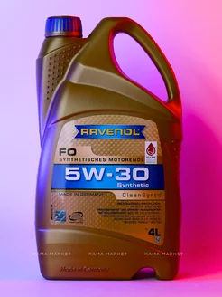 FO моторное масло 5W30 синтетическое 4 л RAVENOL 110764450 купить за 3 994 ₽ в интернет-магазине Wildberries