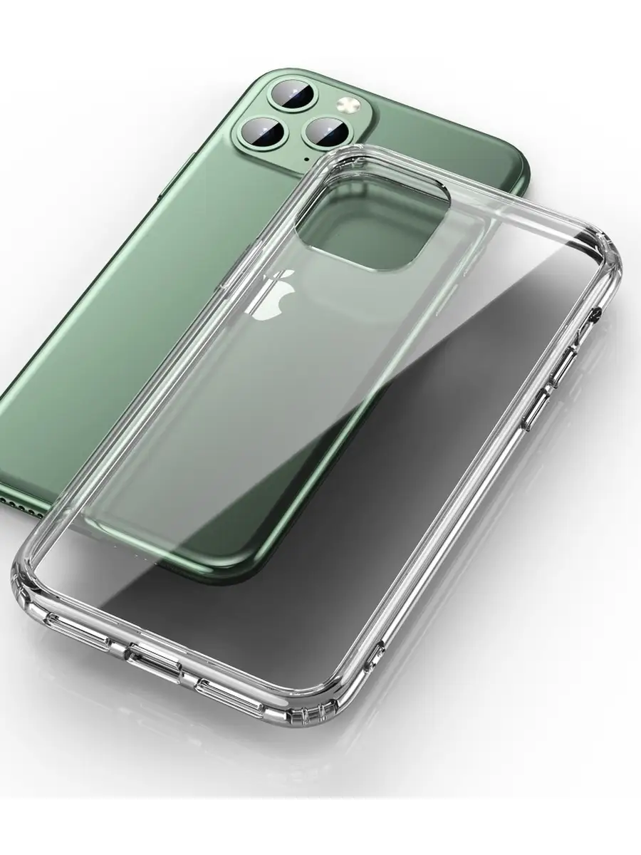 Усиленный чехол на iPhone 11 Pro, прозрачный с желтыми кнопками Caseport  110820720 купить за 372 ₽ в интернет-магазине Wildberries