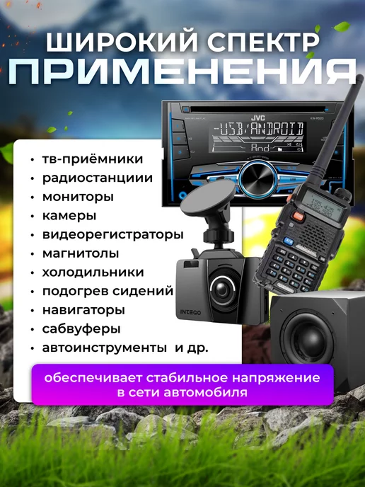 Carlive Инвертор автомобильный 24-12 24V на 12V 40A, вариант, фото 5