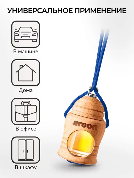areon Ароматизатор в машину подвесной бочонок Летняя Мечта 5 мл, 5 мл, фото 4