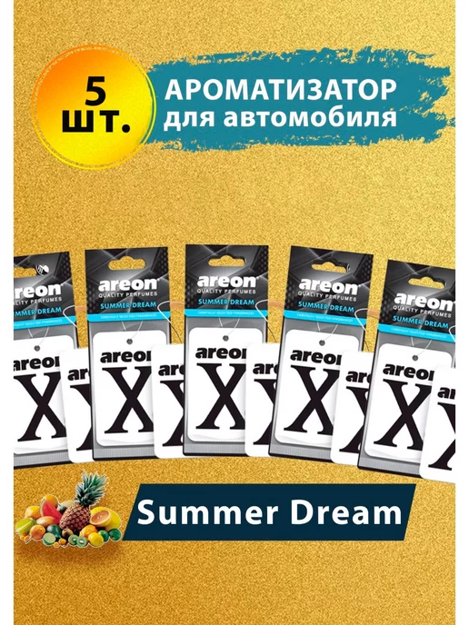 areon Ароматизатор в машину картонный Летняя Мечта 3 шт, 5 шт, фото 5