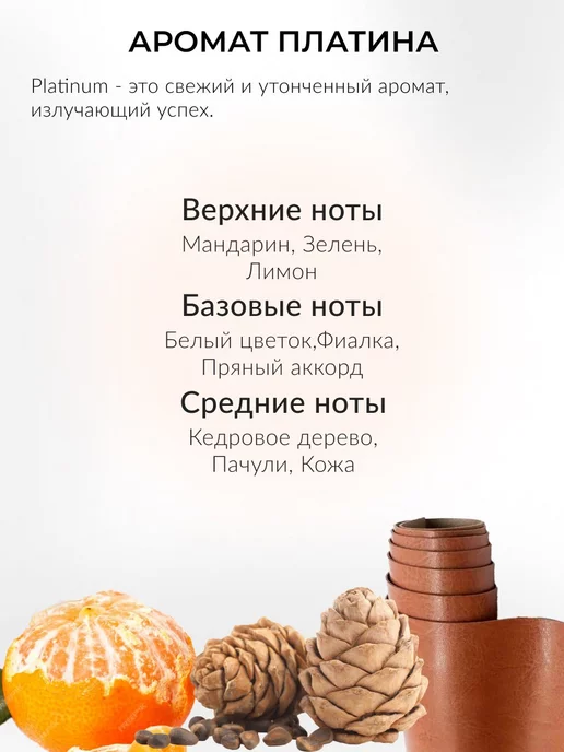 areon Ароматизатор в машину картонный автопарфюм Платина, вариант, фото 3