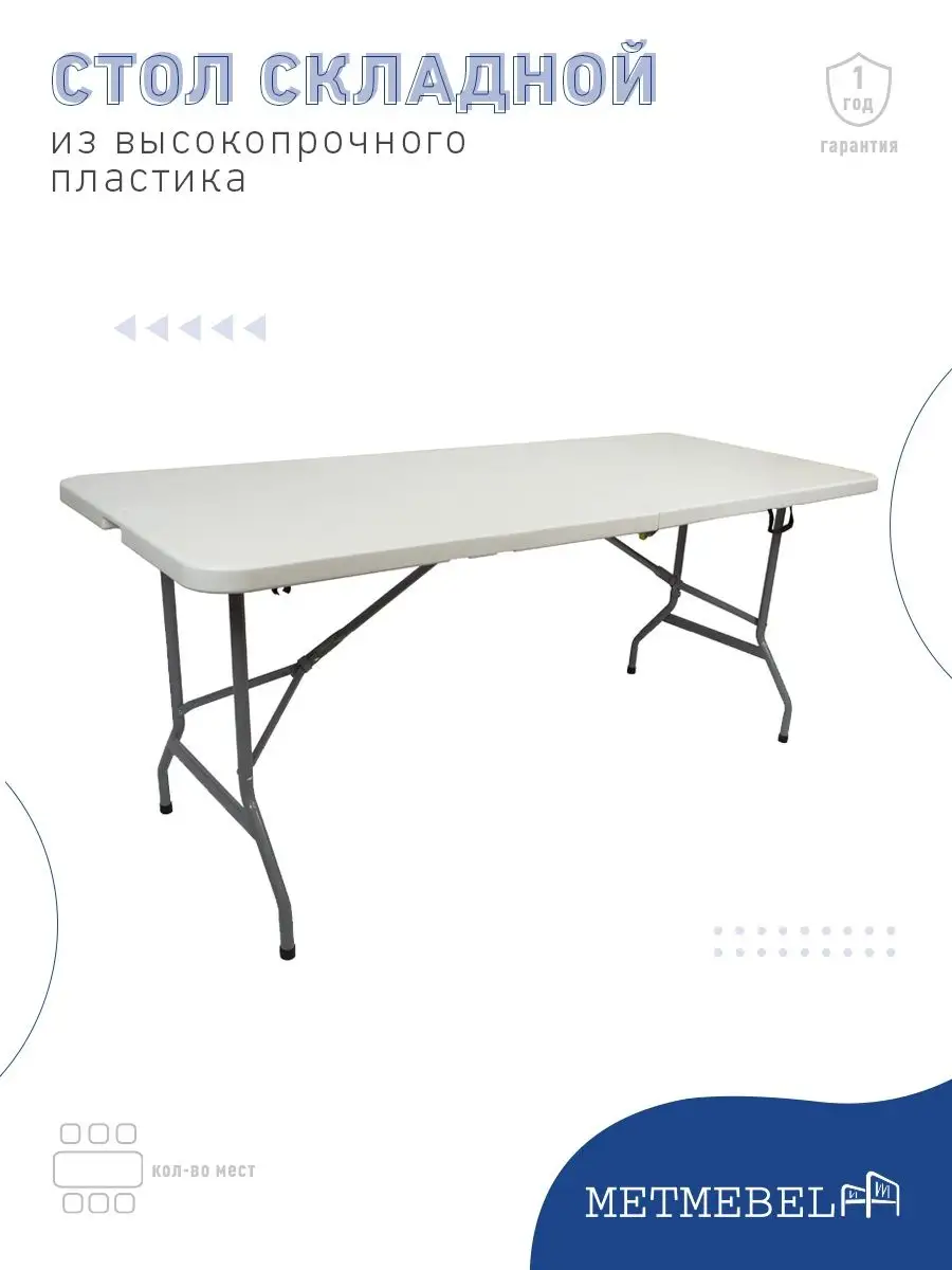 Стол туристический пластиковый складной METMEBEL 111077061 купить за 5 728  ₽ в интернет-магазине Wildberries