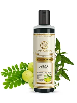 Шампунь для волос Амла и Бринградж (Amla Bhringraj), 210 мл Khadi Natural 111100470 купить за 428 ₽ в интернет-магазине Wildberries