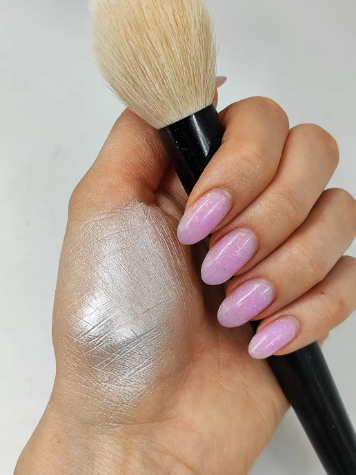L'atuage Cosmetic Хайлайтер для лица сухой High Glow, бежевый, фото 4