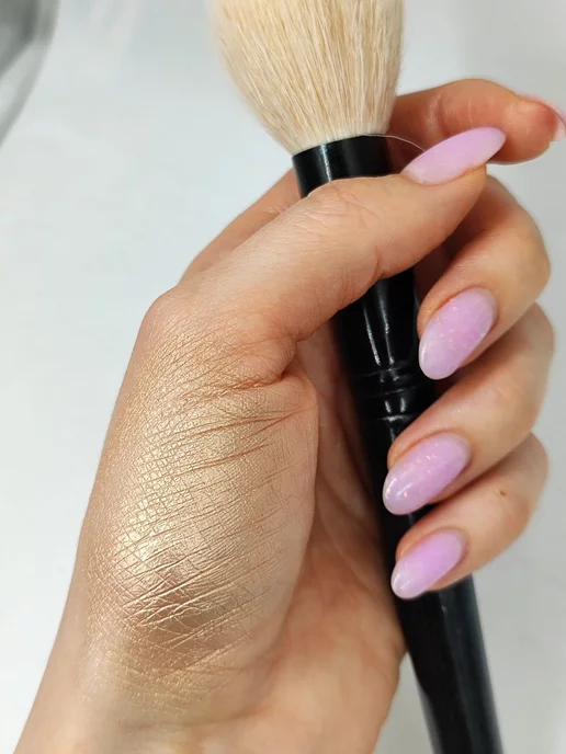 L'atuage Cosmetic Хайлайтер для лица сухой High Glow, желтый, фото 4