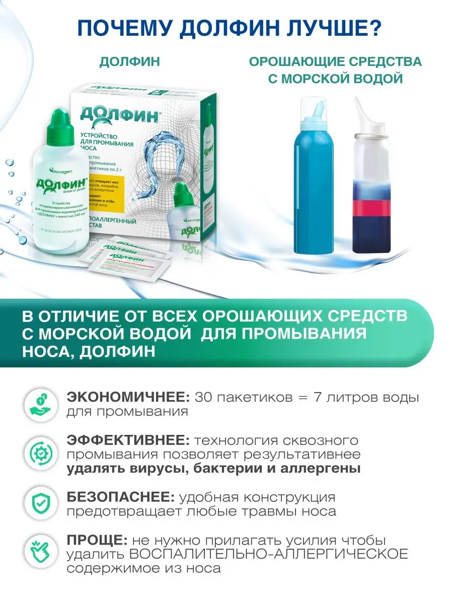 Долфин средство для взрослых, гипоаллергенный состав, 2г №30 Долфин  111116960 купить в интернет-магазине Wildberries