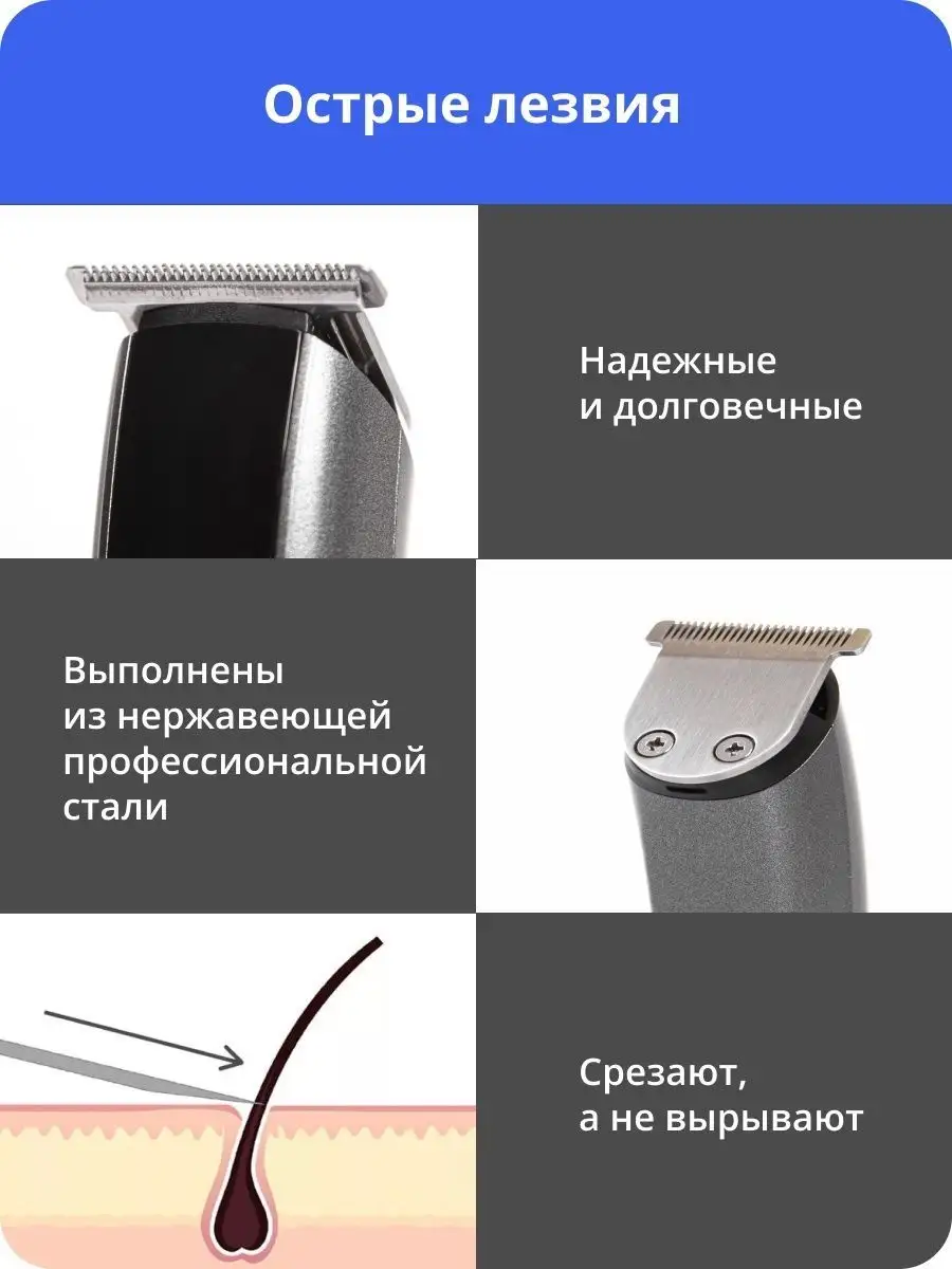 Профессиональный триммер для бороды и волос KING professional 111156599  купить за 1 489 ₽ в интернет-магазине Wildberries