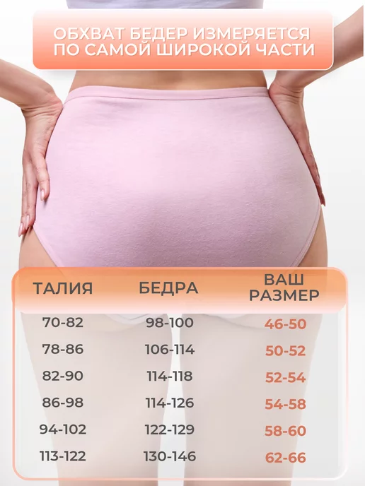 Passion Power Трусы набор хлопковых с высокой посадкой 5 шт, черный, фото 3
