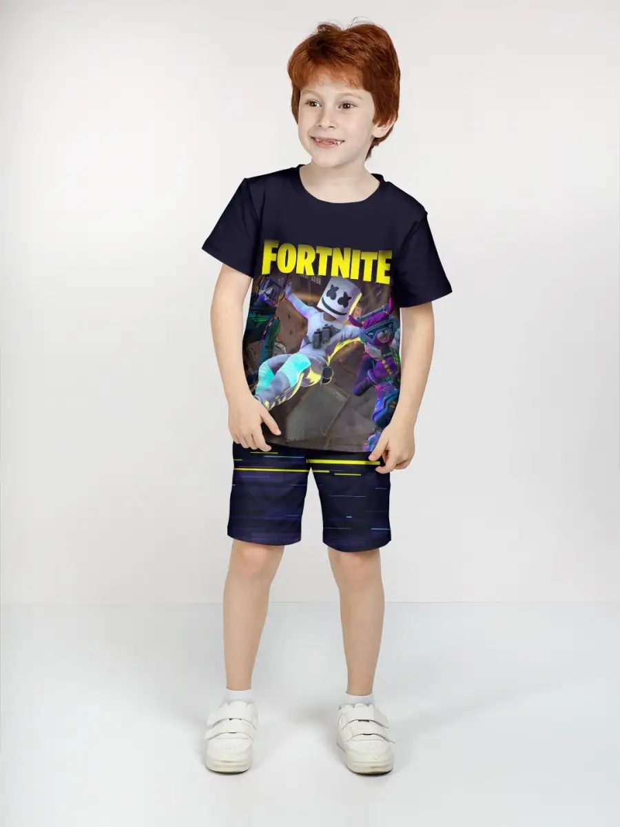 Яркий хлопковый костюм Fortnite Фортнайт