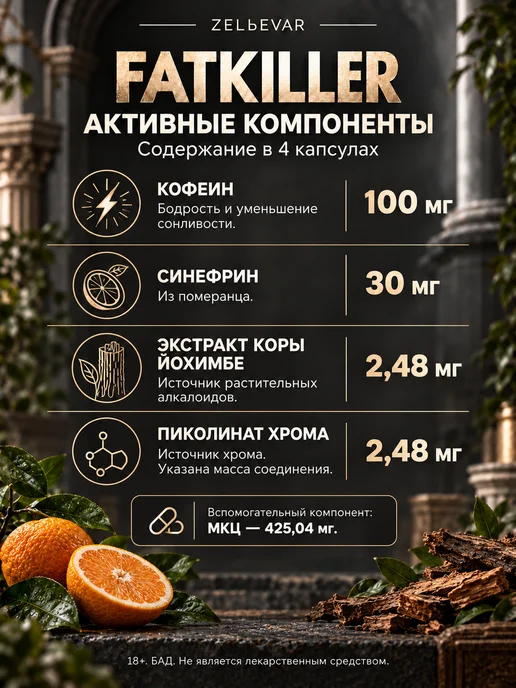 ZELЬEVAR Жиросжигатель для мужчин мощный, 250 мл, фото 7