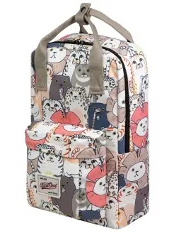 Сумка-рюкзак городской тканевый с принтом коты Street Soul 111413380 купить за 2 390 ₽ в интернет-магазине Wildberries