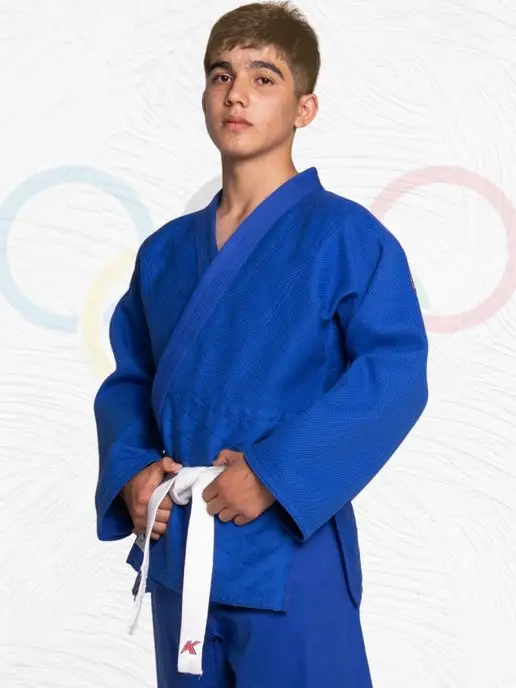KURASH Кимоно для дзюдо взрослое 360 гм, синий, фото 6