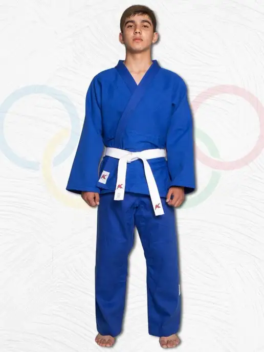 KURASH Кимоно для дзюдо взрослое 360 гм, синий, фото 7